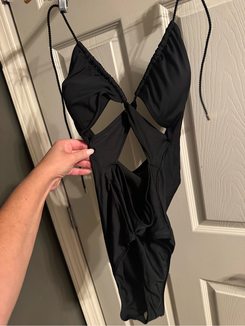 American Eagle Outfitters Black One-Piece Cutout Swimsuit